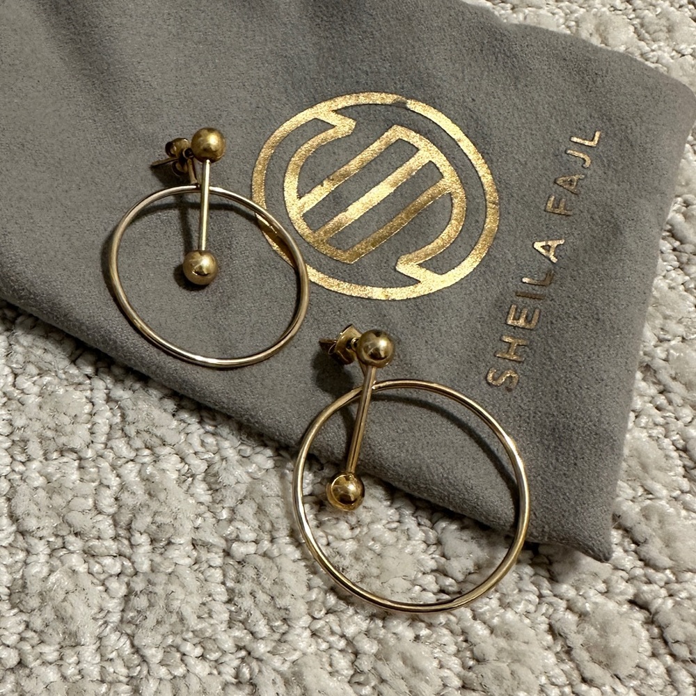 SHEILA FAJL 18K gold plated Statement Earring